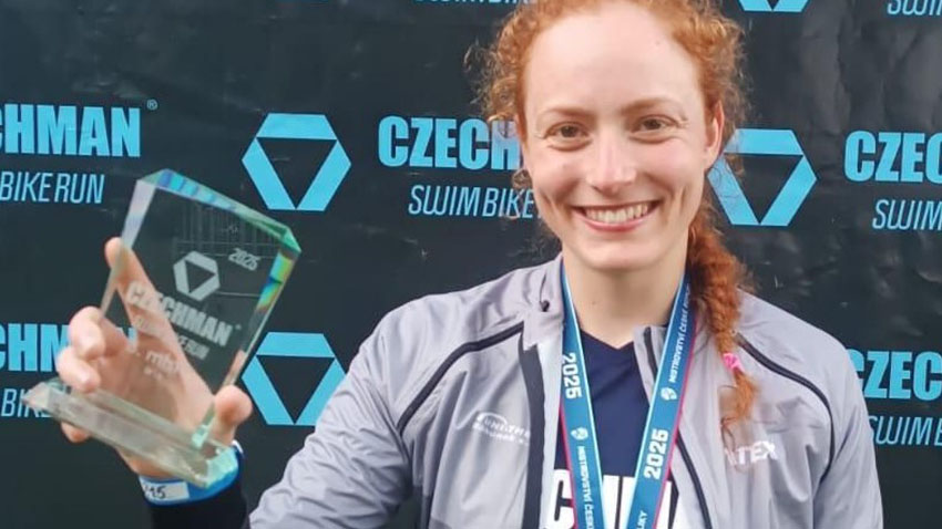 Železná medička z Mostkovic přivezla z MČR v triatlonu stříbro