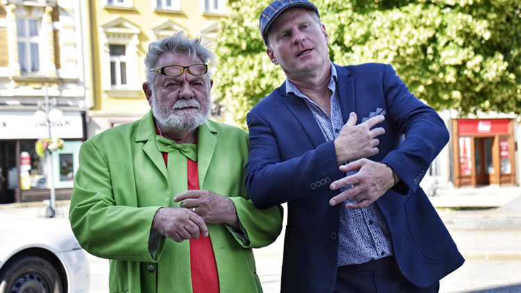 Kreslený humor na náměstí