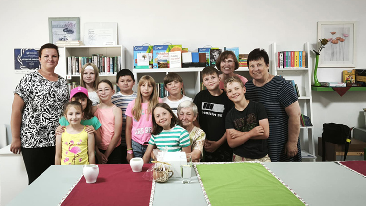 Foto: archiv Dana Minxová Drahanským školákům vyprávěla pamětnice