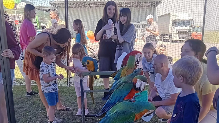 V Bousíně si užijete pivo a papoušky