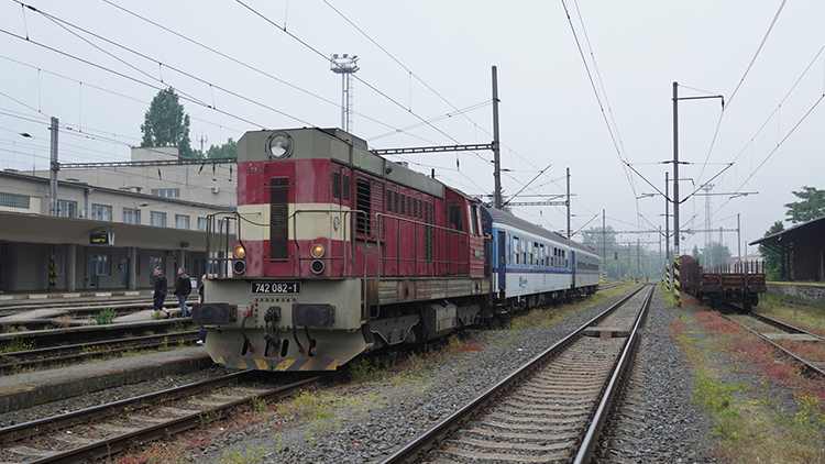 Foto: Václav Tomaštík Zvláštní vlak putoval  přes Prostějov do Mladějova