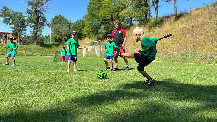 Foto: Micha Svozilová Fotbalový kemp Pivín prožil úspěšnou premiéru
