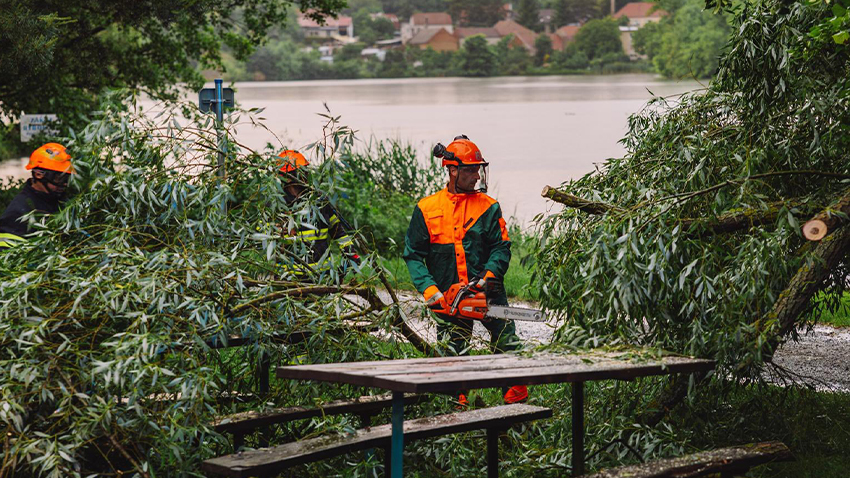 Bouřky řádily v celém kraji