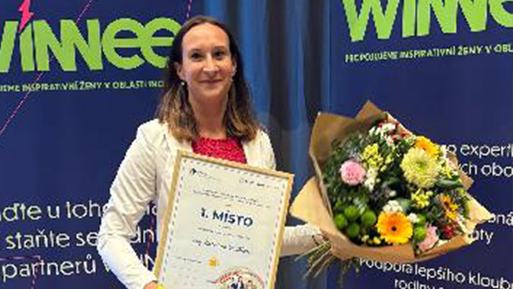 Kateřina Vosičková obdržela ocenění