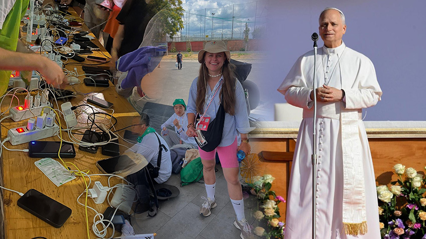 Celosvětové Jubileum mladých se letos stalo nejpočetnějším setkáním v zemi za posledních 25 let a předčilo i pohřeb papeže Františka. Foto: Facebook Z Plumlova doputovala do Říma za novým papežem