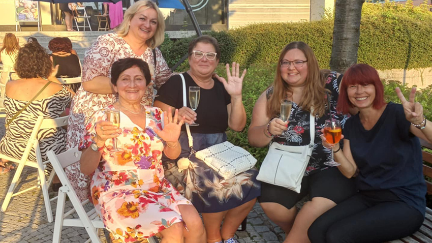 Dámy si užily v Metru