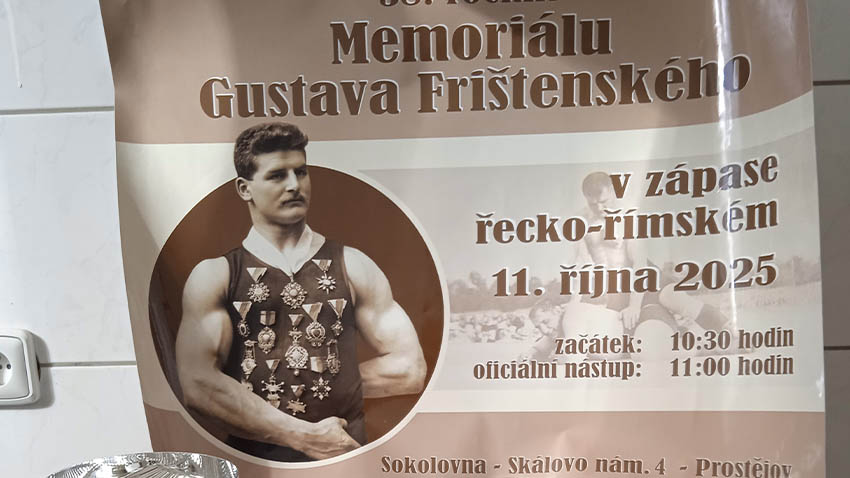V sobotu proběhne už 38. ročník zápasnického Memoriálu  Gustava Frištenského Prostějov