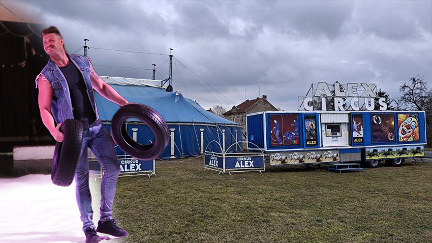 Cirkusák spadl ze 6,5 metru, skončil v nemocnici