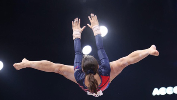 Prostějovská gymnastka Zuzana Slezáková na Světovém poháru