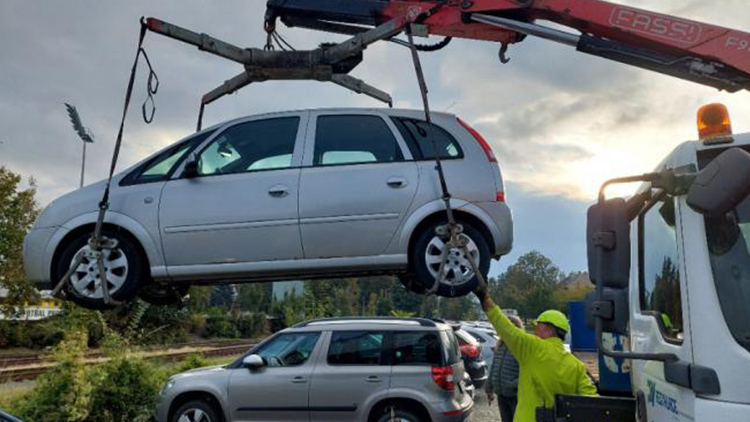 Chybějící vrak hledejte  na odstavném parkovišti!