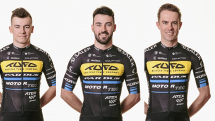 Foto: archiv Večerníku Prostějovští cyklisté Jan Voneš, Matyáš Koblížek a Wojciech  Pszczolarski se chystají na dráhové MS v Santiagu de Chile