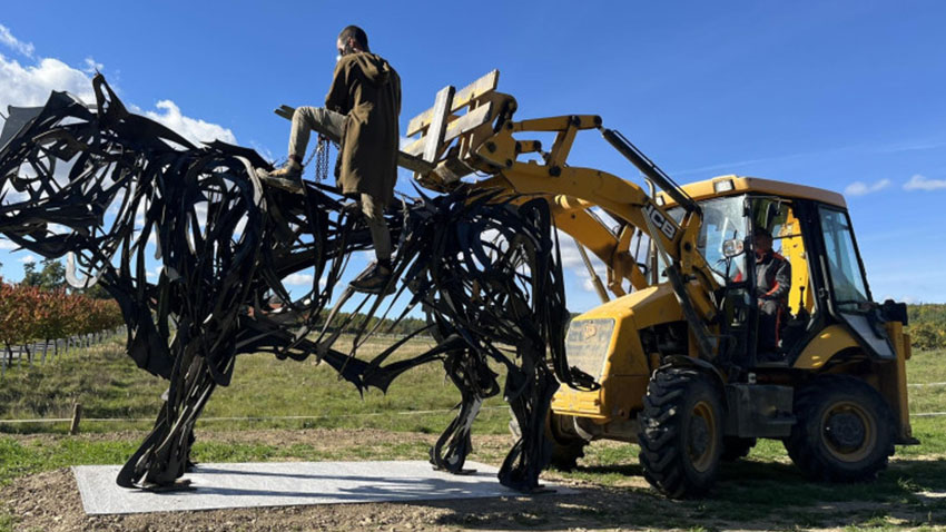 Obrovský černý býk vládne „Běláku“