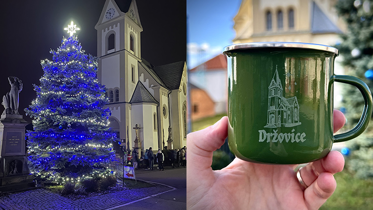 V Držovicích je strom v modrém!