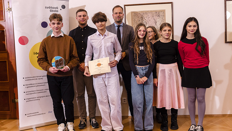 Děti ve Ptení se pyšní  Cenou inspirace Světové školy