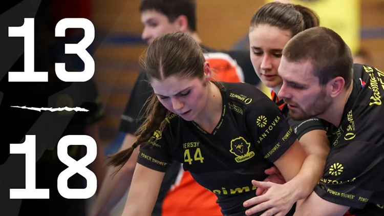 Korfbalisté po boji padli v Brně u největšího rivala