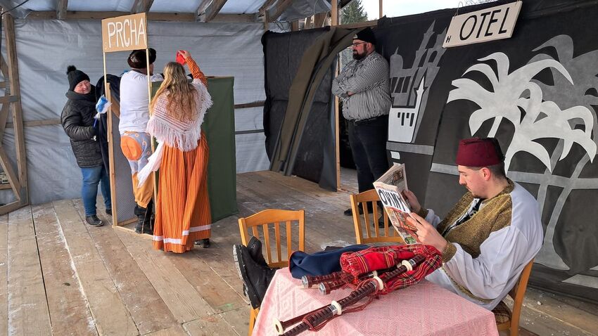 Březskonický dudák se vrátil i se sněhem 