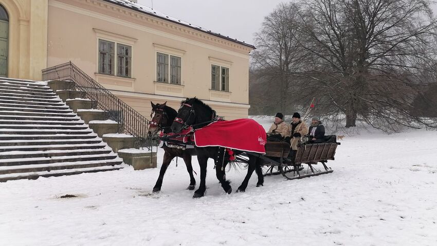 Václav Obr nabídl svezení v Popelčiných saních