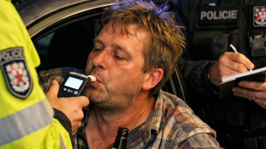 Řídil z Lešan, nadýchal téměř 4 promile