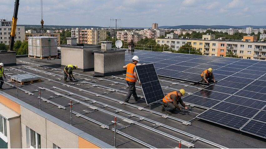 Paneláky začnou chytat slunce 