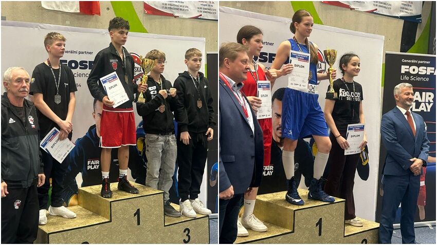 Na prostějovském MČR uspěly i dvě mládežnické naděje ODT Boxing: Dvorská zlatou medailí a Dvorský stříbrem