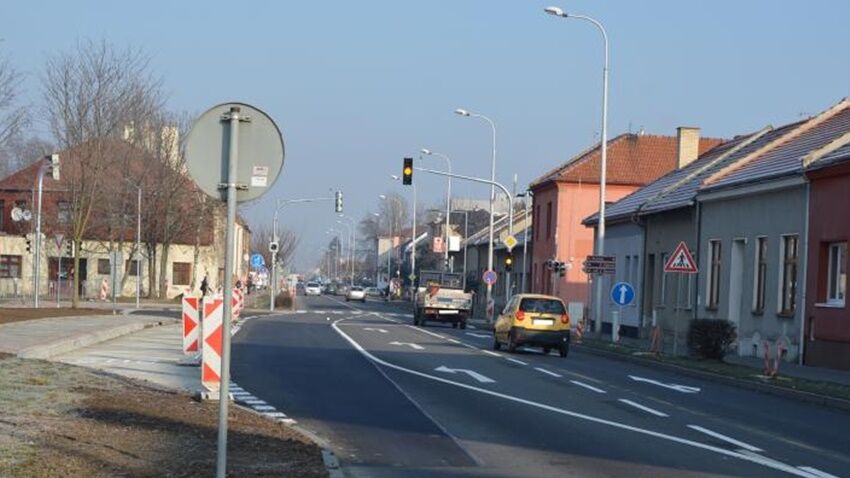 Semafory v křižovatce Olomoucká Beneše nefungují
