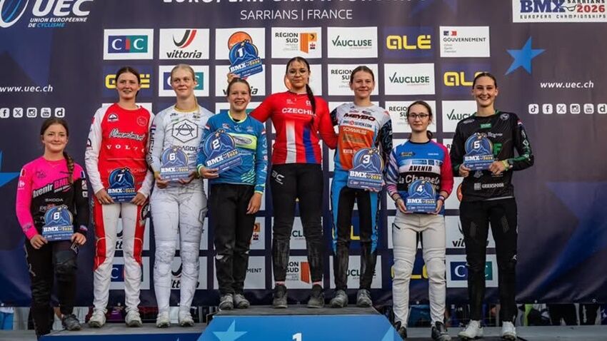 Mladá bikrosařka BMX Prostějov Štěpánka Fremlová se stala mistryní Evropy U16!