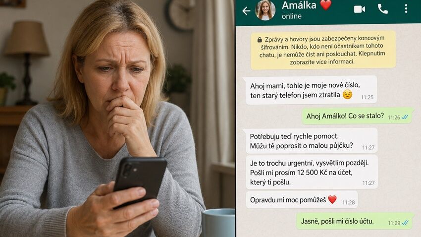 „Dcera“ po WhatsAppu chtěla peníze, žena přišla o 43 tisíc 