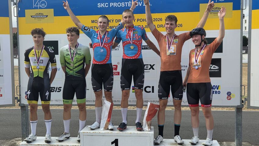 Mladým cyklistům TUFO PARDUS Prostějov se na domácím velodromu dařilo