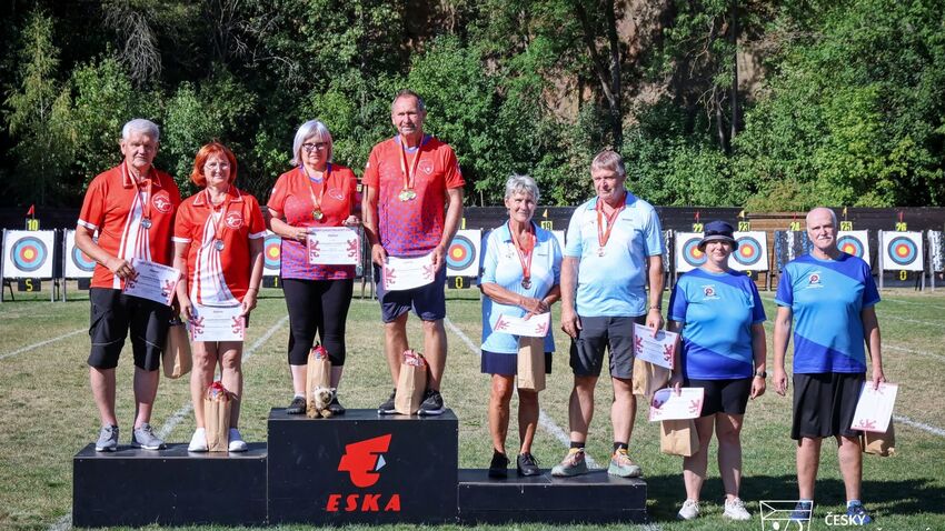 Dva bronzy Lukostřelby Prostějov z MČR seniorů