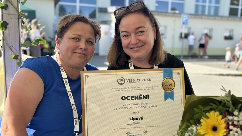 Lipová získala ocenění za školu