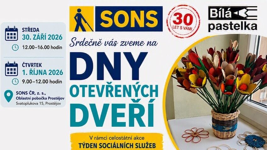 Dny otevřených dveří oslaví 30 let se SONS 