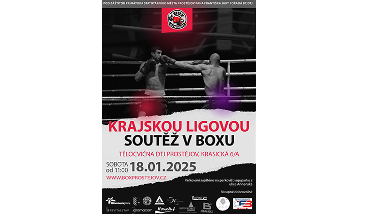 BC DTJ Prostějov v sobotu pořádá úvodní  kolo Krajské ligové soutěže v boxu ČFB