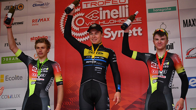 Z české silniční premiéry 2024 brali prostějovští cyklisté  dva cenné kovy: bronz Voneš v Elite, zlato Koblížek v U23!