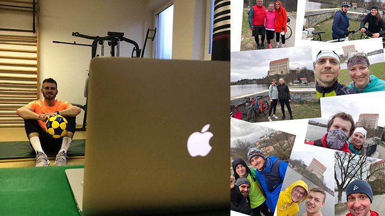 Tréninky korfbalistů SK RG Prostějov  probíhaly zatím jen on-line formou