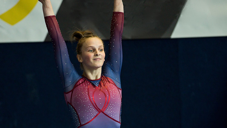 Prostějovská gymnastka Dominika Ponížilová  skončila na MS v Japonsku v páté desítce