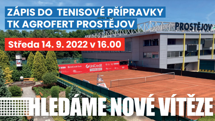 Zápis do tenisové přípravky je tady