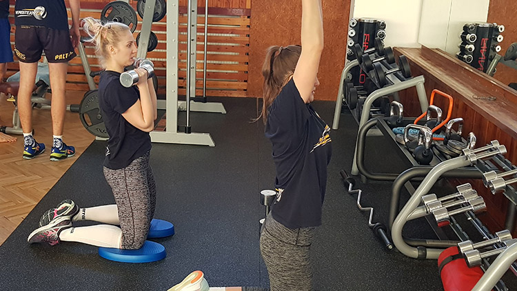 Do posezónní přípravy prostějovských žen  se zatím zapojilo pouze kvarteto hráček