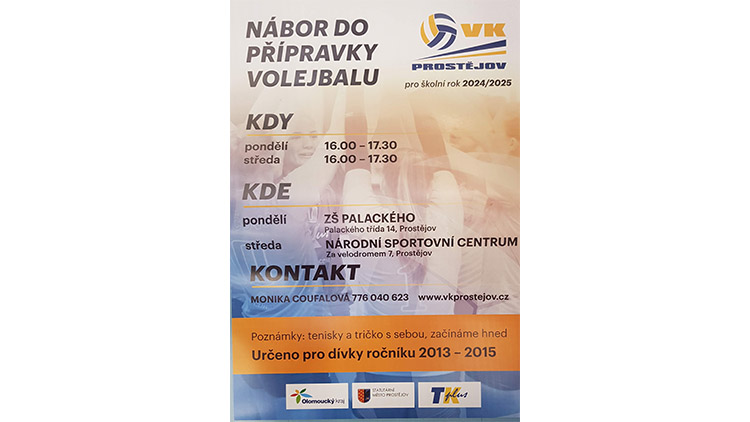 Nábor do volejbalové přípravky VK Prostějov!