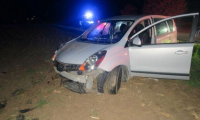 Opilec skončil s autem v příkopu