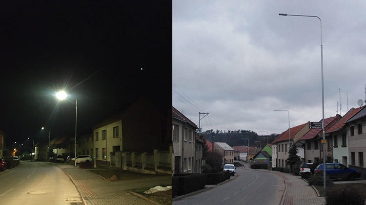 V Otaslavicích se část obce dočkala nového osvětlení